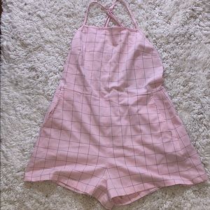 Pink American Apparel romper